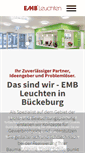 Mobile Screenshot of emb-leuchten.de